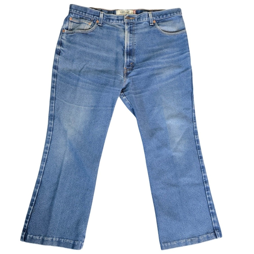 Levis 517 Bootcut Jeans Mens W42 L30 Medium Wash Blue Denim Pants 517-0217